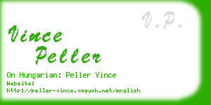 vince peller business card